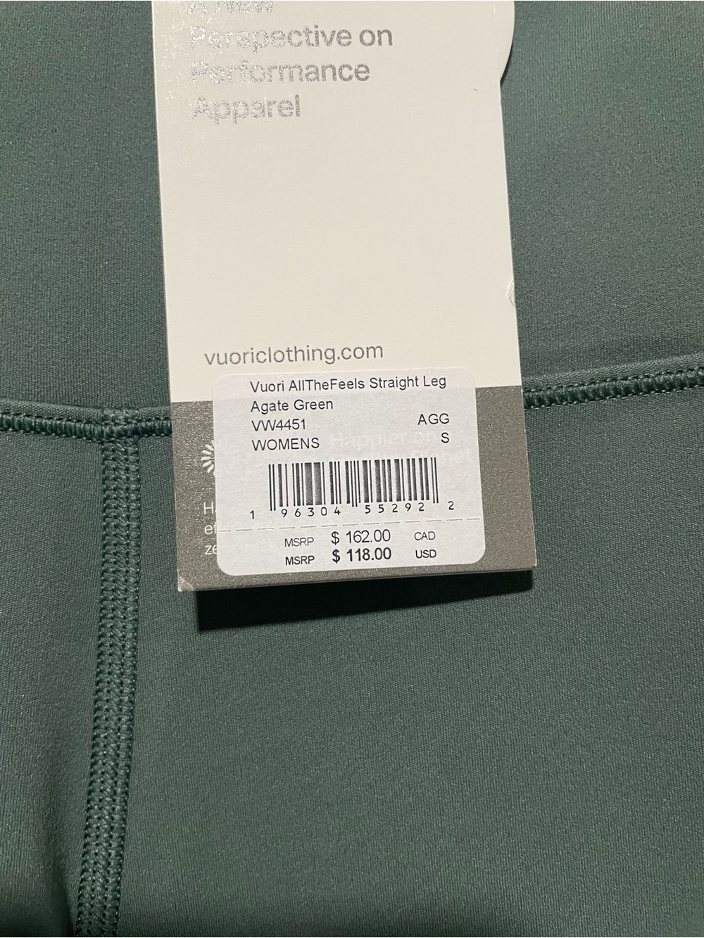 Vuori Wide-Leg Yoga Pants in Sage - Picture 4 of 5